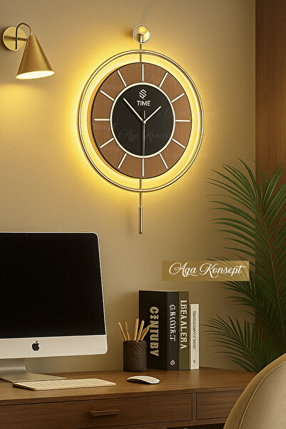 AGA KONSEPT LED li Divan Tiktok (Büyük Boy 50 x 75 cm) GOLD, Modern Dekoratif...