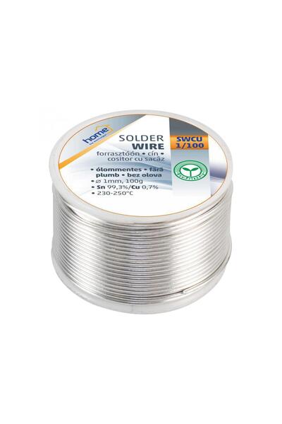 OEM Fludor fara plumb 1mm 100gr cositor cu sacaz 2.2% Sn97% / Cu0.5% 227C HOME