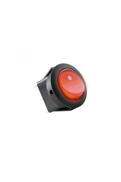OEM Rocker switch 12V 16A 1 circuit 2 positions with red bulb recessed 20mm HOME