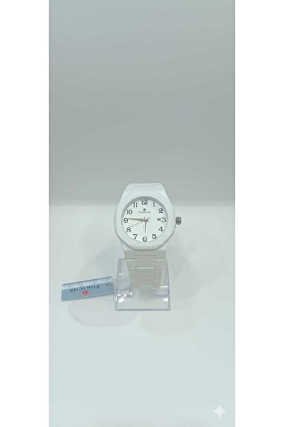 genric FORCIES Classic White Watch with Date Display