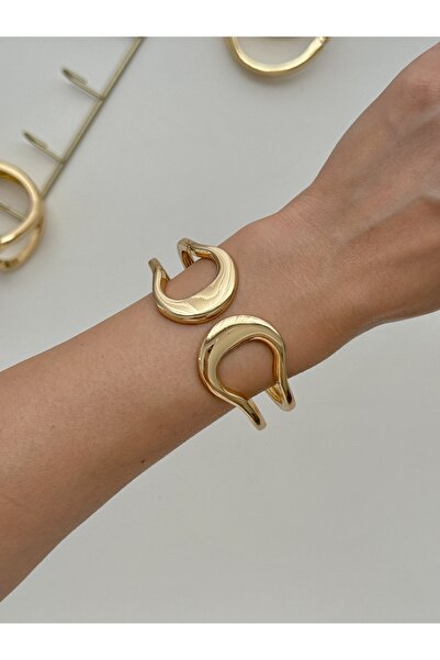 YOUES JEWELRY 316l Çelik Kalın Kelepçe Bileklik Kadın Bilezik