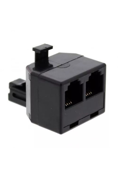 OEM Adapter 1x RJ11 6P4C dad - 2x RJ11 6P4C mum black Well