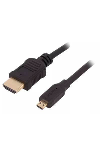 OEM HDMI 1.4 cable micro HDMI male plug - HDMI male plug 1m black QOLTEC