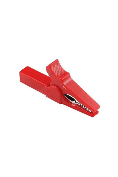 OEM Insulated crocodile clip length 55mm for fixing 4mm banana plug red GBC 18.7537.10