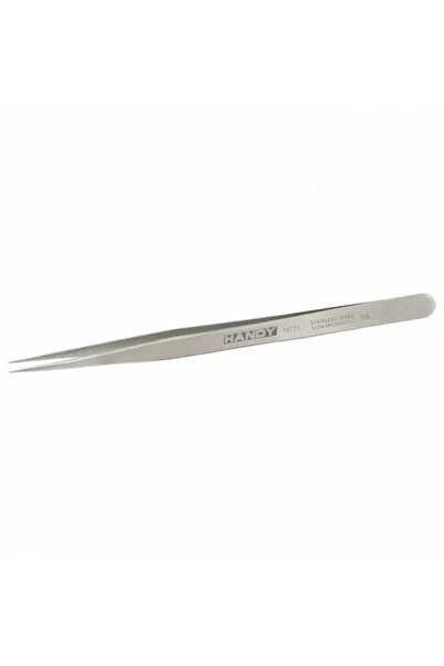 Handy Tweezers, sharp tip, straight, thinned, 140mm