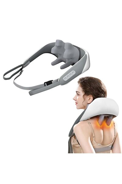 HYX جهاز تدليك شياتسو للرقبة والكتفين مع حرارة لتخفيف التوتر واستهداف نقاط ال...