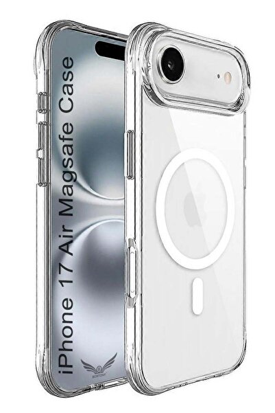 HYX جراب لهاتف iPhone 17 Air Magsafe يدعم الشحن اللاسلكي، غطاء مغناطيسي شفاف ...