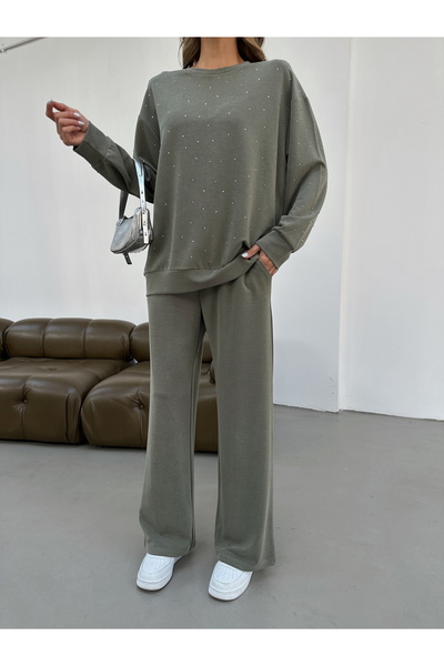 MİA NOURA Women's Knitted Fabric Tiril Tiril Soft Fabric Pants