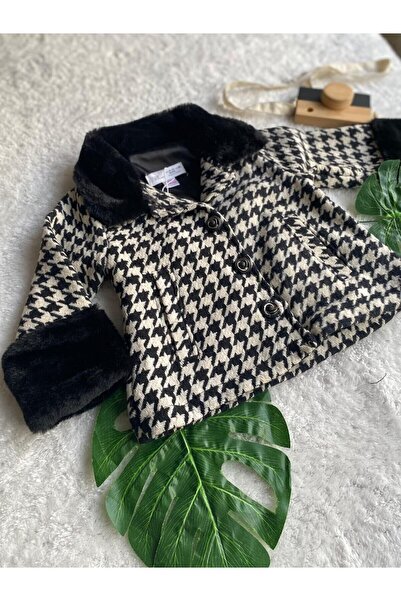 ZabaS Girl's Fur Collar Jacket