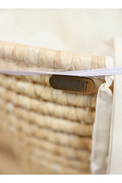 Fun Moment Baby Moses Basket with Mosquito Net and Wooden Stand with Wheels