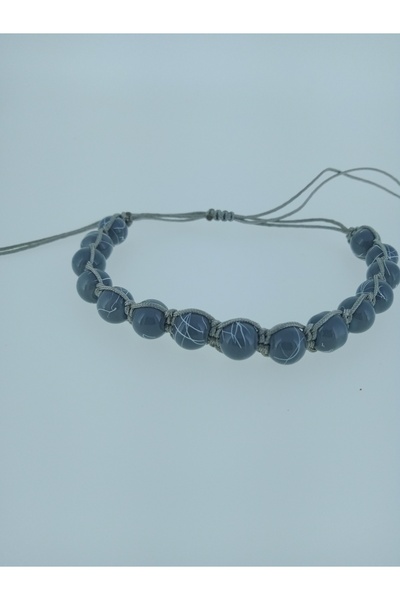 elisitakistory Men's Bracelet Bead Knitted