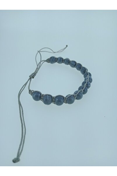 elisitakistory Men's Bracelet Bead Knitted