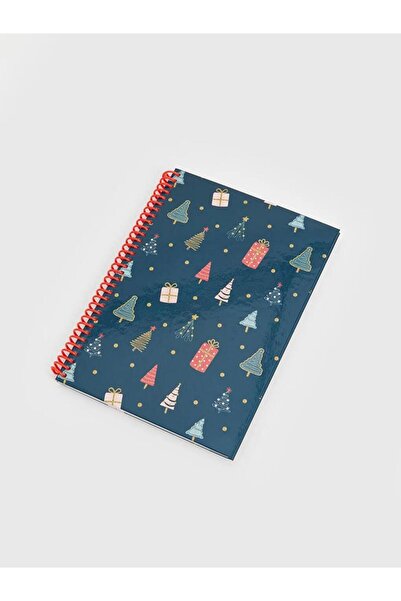 LC Waikiki New Year Themed Striped Notebook (W5)