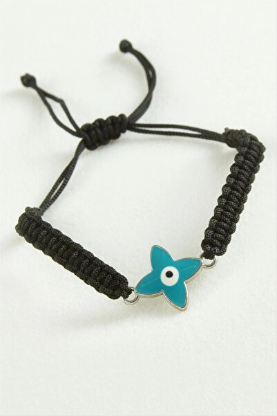 Eco Lounge Flower Evil Eye Macrame Rope Bracelet