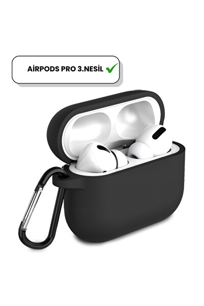 İncisoft AirPods Pro 3.Nesil Uyumlu İçi Kadife Kancalı Askı Aparatlı Darbe Em...