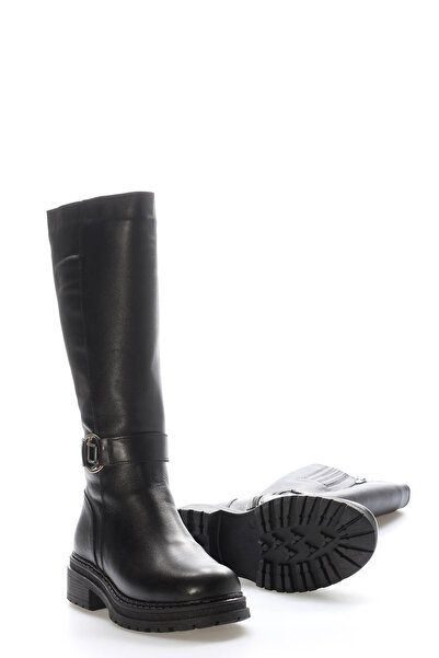 FAST STEP Genuine Leather and Fur Women's Classic Boots 257Kza632