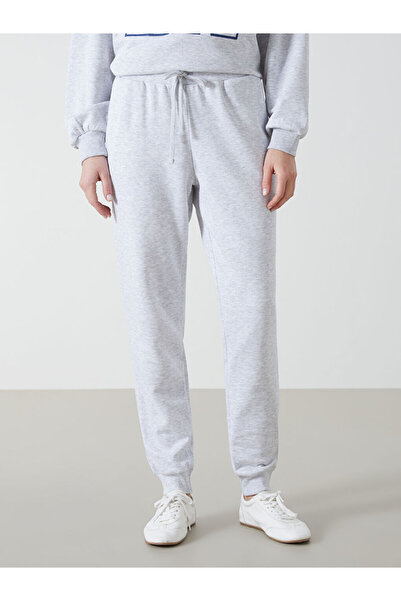 LC Waikiki Γυναικείο χοντρό Jogger φούτερ με ελαστική μέση