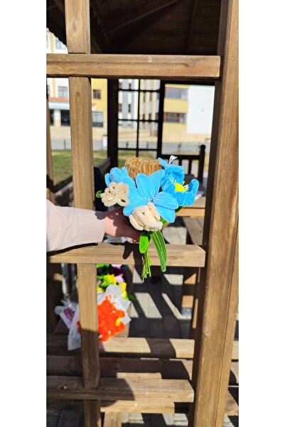 İ&G Çiçek ve Hobi evi Non-Fading Gift Bouquet Chenille Flowers