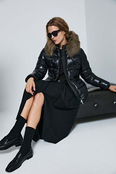 Lufian 122120042 Klemantın Goose down Women's Coat Black