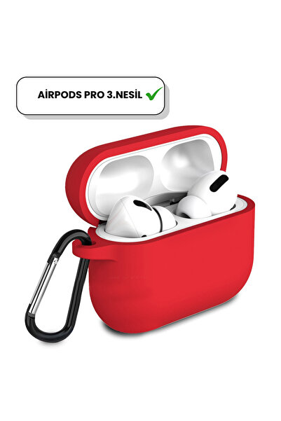 İncisoft AirPods Pro 3.Nesil Uyumlu İçi Kadife Kancalı Askı Aparatlı Darbe Em...
