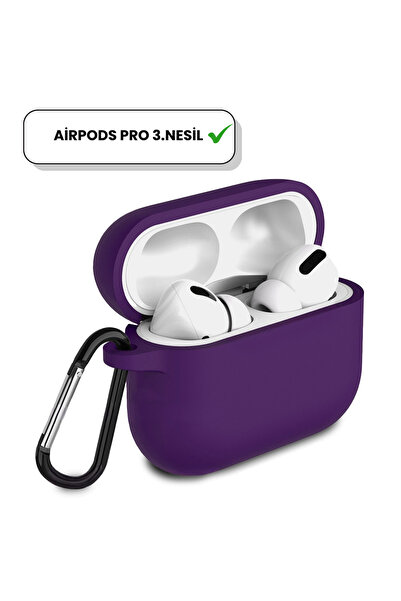 İncisoft AirPods Pro 3.Nesil Uyumlu İçi Kadife Kancalı Askı Aparatlı Darbe Em...