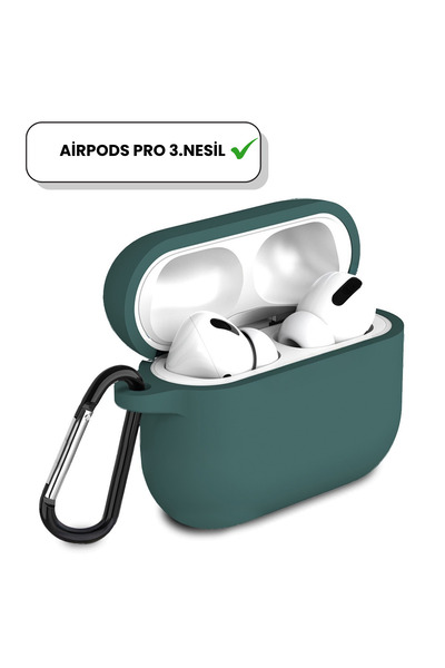 İncisoft AirPods Pro 3.Nesil Uyumlu İçi Kadife Kancalı Askı Aparatlı Darbe Em...