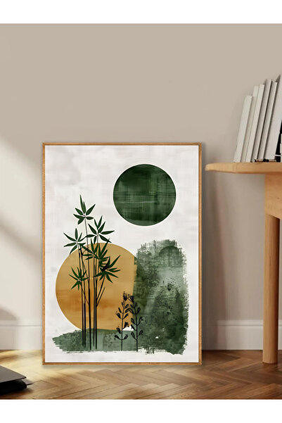 Tuba Decor Tablo dintr-o singură bucată cu rame din lemn pentru sufragerie, sufragerie, bucătărie