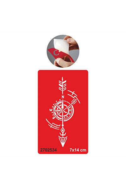 alsepeteavm Şans Getiren Pusula Tattoo Geçici Dövme Şablonları Kına Kalıpları