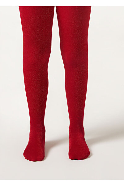 Calzedonia Simli 70 Denye Opak Külotlu Kız Çocuk Çorabı