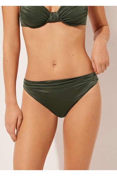 Calzedonia Slip Bikini Bottom Shiny Satin