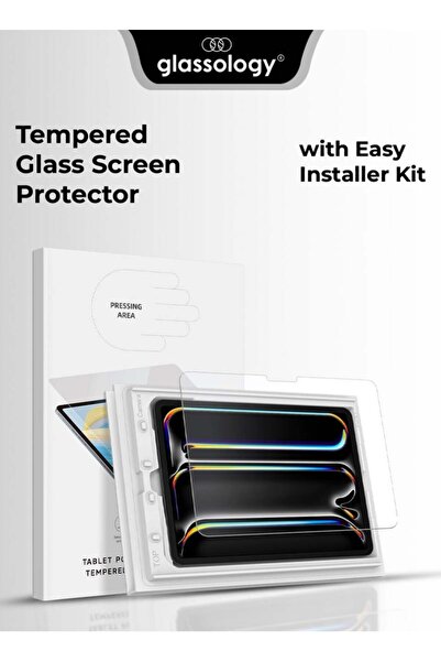 Glassology واقي شاشة من الزجاج المقوى مع طقم تثبيت سهل لجهاز iPad Pro 11 بوصة...