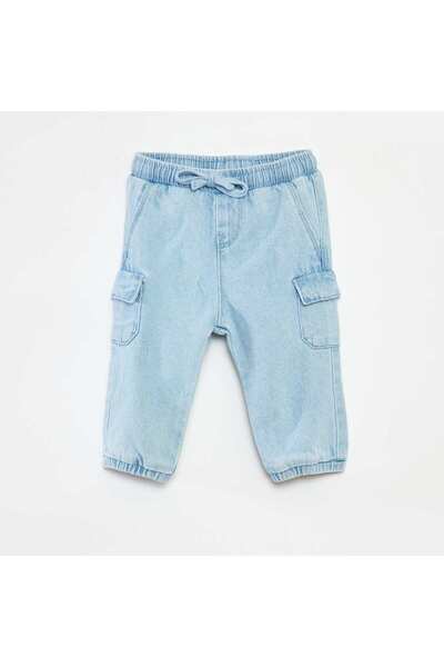 KIABI Denim joggers with pockets BLUE