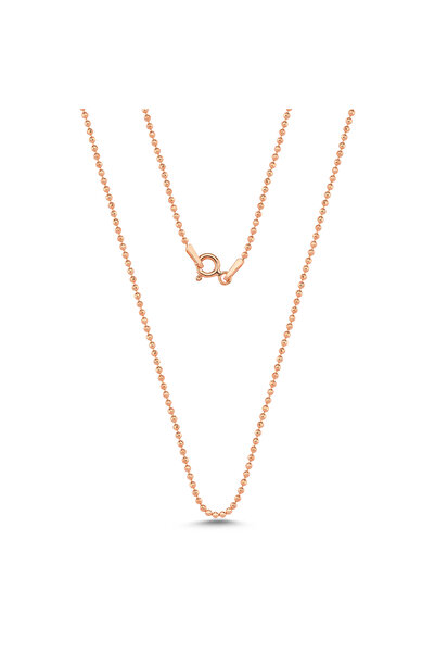 Nereze 925 Ayar Gümüş 1,50 mm Top Zincir Model Kolye