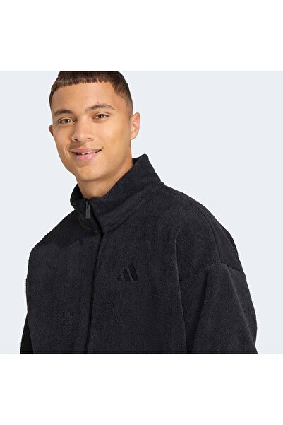 adidas Future Icons Erkek Siyah Polar Ceket (JW7118)