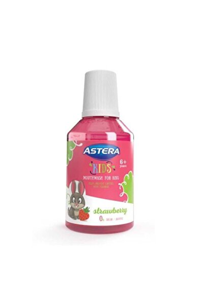 ASTERA غسول الفم للأطفال +6 بنكهة الفراولة - 300 مل