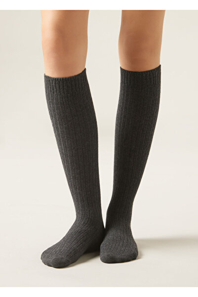 Calzedonia Cashmere and Wool Blend Ribbed Long Socks