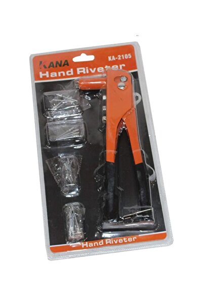 KANA Orange Riveter Gun with 4 Rivet Sizes