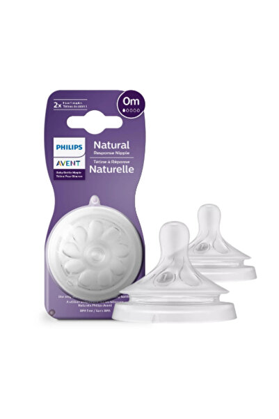 Philips Avent Doğal Tepkili Biberon Emziği 2li 2 Numara 0+ Ay