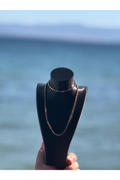 Ben Aleina Cube Chain Necklace 50cm Long Chain Necklace