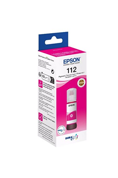 EPSON زجاجة حبر EcoTank Pigment رقم ١١٢ | لون أرجواني | C13T06C34A