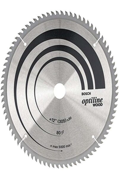 Bosch Circular Saw Blade Optiline Wood 305X30/20; 25X2.8Mm, 80 Teeth