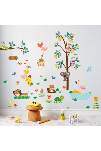 ORIGINAL DEALS Autocolant decorativ pentru camera copiilor, autoadeziv, anima...