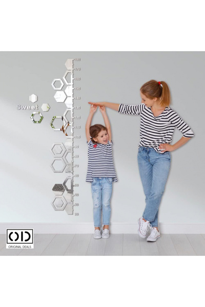 ORIGINAL DEALS Riglă de măsurare a înălțimii pentru copii, oglindă acrilică a...