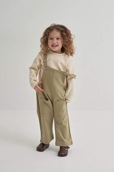 EBU Prive Unisex Children's Interlock Salopet Green