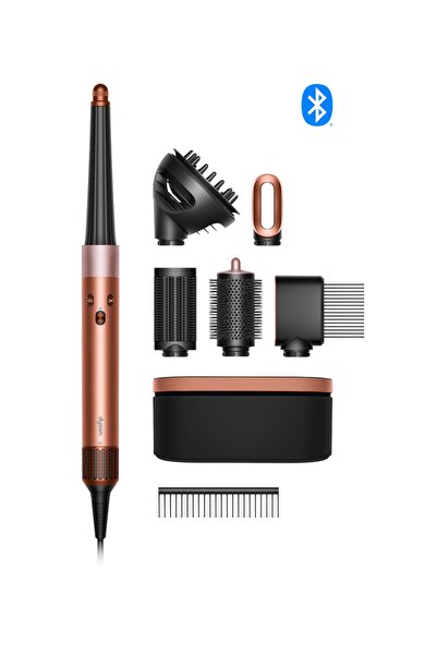 DYSON Airwrap i.d.™ saç şekillendirme ve kurutma seti Kıvırcık+Bukleli (Amber Silk)