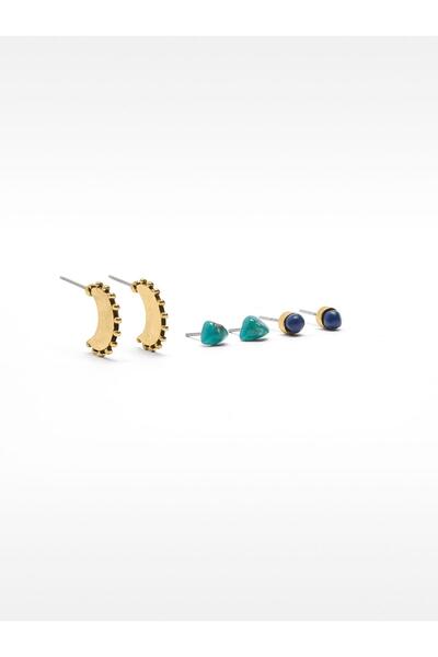 PARFOIS Taşlı Küpe Seti