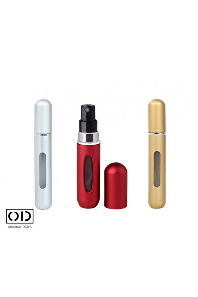 ORIGINAL DEALS Perfume Sprayer Bottle Refillable 5 ml, Set of 3 Pieces, Multicolor