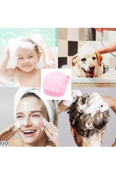 ORIGINAL DEALS Silicone Soft Brush with Detergent Container, for Washing Babi...