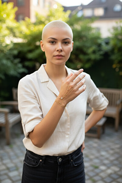 derokas 316 L Çelik Şahmeran Zirkon Harfli Kişiye Özel Zarif Şık Trend Kararmaz