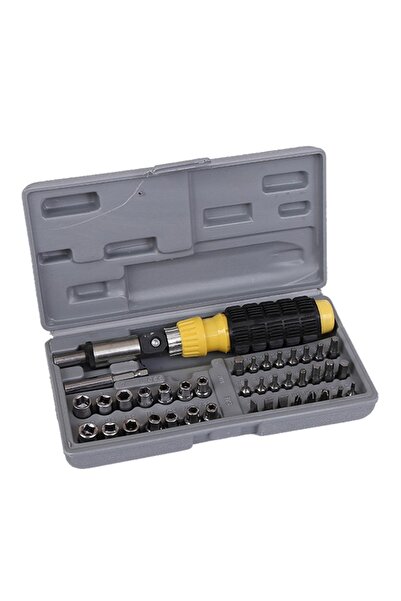 TECHSTAR Complete 41-piece tool kit + multifunctional screwdriver with flexible arm